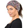 imageCC BeanieTail Soft Stretch Cable Knit Messy High Bun Ponytail Beanie HatPopcorn Confetti Black
