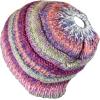 imageCC BeanieTail Soft Stretch Cable Knit Messy High Bun Ponytail Beanie HatRose Tribal Blend