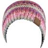 imageCC BeanieTail Soft Stretch Cable Knit Messy High Bun Ponytail Beanie HatRose Tribal Blend