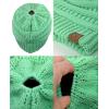 imageCC BeanieTail Soft Stretch Cable Knit Messy High Bun Ponytail Beanie HatSage