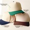 imageCC Beige Two Tone CanvasCorduroy Snapback Trucker Hat for UnisexGreen