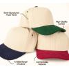 imageCC Beige Two Tone CanvasCorduroy Snapback Trucker Hat for UnisexNavy  Corduroy