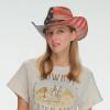 imageCC Classic Western Wide Roll up Brim Turquoise Charm Trim Band Cowboy Cowgirl HatAmerican Flag