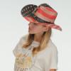 imageCC Classic Western Wide Roll up Brim Turquoise Charm Trim Band Cowboy Cowgirl HatAmerican Flag