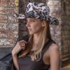imageCC Classic Western Wide Roll up Brim Turquoise Charm Trim Band Cowboy Cowgirl HatCow Print