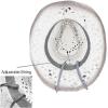 imageCC Cowboy Hat Ombre Weave Cowboy Hat with Braided Suede Trim Band LtGrey