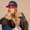 imageCC Embroidered TwoTone Trucker Snapback HatAmerican Honey RedNavy