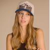 imageCC Embroidered TwoTone Trucker Snapback HatCowboy Obsessed Dark Denim