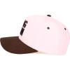 imageCC Embroidered TwoTone Trucker Snapback HatDog Mom PinkBrown