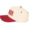 imageCC Embroidered TwoTone Trucker Snapback HatDrunken BurgundyBeige