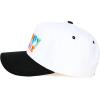 imageCC Embroidered TwoTone Trucker Snapback HatHappy Hour BlackWhite