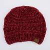 imageCC Exclusives Cable Knit BeanieChenille Burgundy
