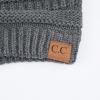 imageCC Exclusives Cable Knit BeanieDk Mel Grey