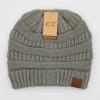 imageCC Exclusives Cable Knit BeanieNatural Grey