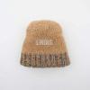 imageCC Exclusives Fuzzy Lined Knit Fur Pom Beanie Hat YJ820A Confetti Mohair Ribbedcamel