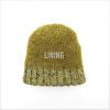 imageCC Exclusives Fuzzy Lined Knit Fur Pom Beanie Hat YJ820A Confetti Mohair Ribbedkiwi