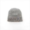 imageCC Exclusives Fuzzy Lined Knit Fur Pom Beanie Hat YJ820A Confetti Mohair Ribbedlt Grey