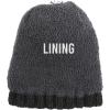 imageCC Exclusives Fuzzy Lined Knit Fur Pom Beanie Hat YJ820A Lattice Crossover Stitchcharcoal