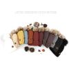 imageCC Exclusives Fuzzy Lined Knit Fur Pom Beanie Hat YJ820A Lattice Crossover Stitchcoco Berry