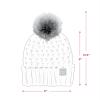 imageCC Exclusives Fuzzy Lined Knit Fur Pom Beanie Hat YJ820A Lattice Crossover Stitchwinter Mint