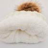 imageCC Exclusives Fuzzy Lined Knit Fur Pom Beanie Hat YJ820Ivory