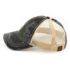 imageCC Exclusives Hatsandscarf Washed Distressed Cotton Denim Ponytail Hat Adjustable Baseball Cap BT14Camo  Black