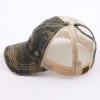 imageCC Exclusives Hatsandscarf Washed Distressed Cotton Denim Ponytail Hat Adjustable Baseball Cap BT14Camo  Turquoise