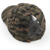 imageCC Exclusives Washed Cotton Denim Basket Weave CrissCross Ponytail Baseball Cap Bundle Hair Tie BT922Olive Camo