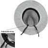 imageCC Fall Panama Hat WLeather Trim BandLt Mel Grey