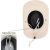 imageCC Faux Suede Cowboy Hat wChin StrapBurnt Logo Faux Suedebeige