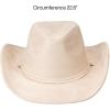 imageCC Faux Suede Cowboy Hat wChin StrapBurnt Logo Faux Suedebeige