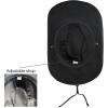 imageCC Faux Suede Cowboy Hat wChin StrapBurnt Logo Faux Suedeblack