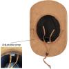 imageCC Faux Suede Cowboy Hat wChin StrapBurnt Logo Faux Suedecamel