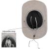 imageCC Faux Suede Cowboy Hat wChin StrapBurnt Logo Faux Suedegrey