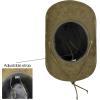imageCC Faux Suede Cowboy Hat wChin StrapBurnt Logo Faux Suedeolive