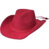 imageCC Faux Suede Cowboy Hat wChin StrapBurnt Logo Faux Suedered