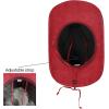 imageCC Faux Suede Cowboy Hat wChin StrapBurnt Logo Faux Suedered