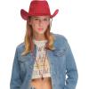 imageCC Faux Suede Cowboy Hat wChin StrapBurnt Logo Faux Suedered