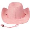 imageCC Faux Suede Cowboy Hat wChin StrapBurnt Logo Faux Suederose