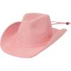 imageCC Faux Suede Cowboy Hat wChin StrapBurnt Logo Faux Suederose