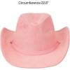 imageCC Faux Suede Cowboy Hat wChin StrapBurnt Logo Faux Suederose