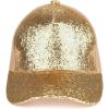 imageCC Glitter Sequin Baseball Cap with MeshGrittergold