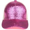imageCC Glitter Sequin Baseball Cap with MeshGritterhot Pink