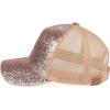 imageCC Glitter Sequin Baseball Cap with MeshGritterrose Gold