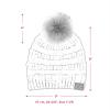 imageCC Hatsandscarf Exclusives Unisex Solid Ribbed Beanie with Pom HAT43A Chili Peppertilted Stitch