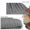 imageCC Hatsandscarf Exclusives Unisex Solid Ribbed Beanie with Pom HAT43A Honey Comb Patternrayonbeige