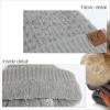 imageCC Hatsandscarf Exclusives Unisex Solid Ribbed Beanie with Pom HAT43A Smocking Stitch Patterncoco Berry