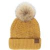 imageCC Hatsandscarf Exclusives Unisex Solid Ribbed Beanie with Pom HAT43A Smocking Stitch Patternhoney Mustard