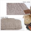 imageCC Hatsandscarf Exclusives Unisex Solid Ribbed Beanie with Pom HAT43A Soft Cuff Mixed Cable Patterntaupe