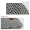 imageCC Hatsandscarf Exclusives Unisex Solid Ribbed Beanie with Pom HAT43A Waffle Stitch Patterncoco Berry